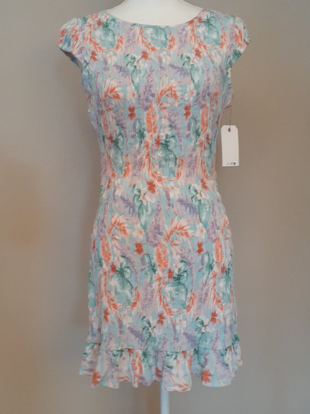 Billabong Bright Side Smocked Mini Dress NWT
